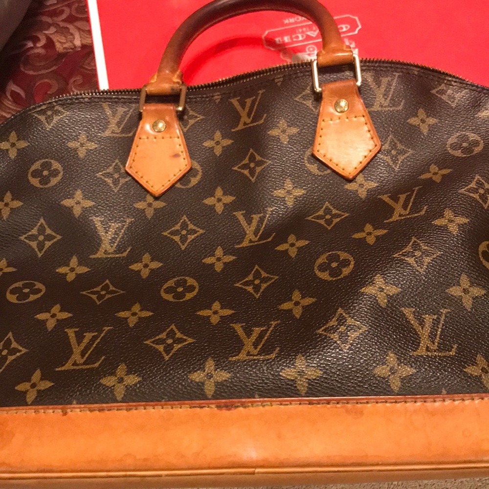 Vintage Louis Vuitton Alma Monogram Brown Satchel